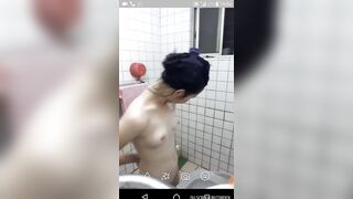 純情小嫩妹網戀異地小渣男不雅露臉私拍外流 視頻洗澡給他看~見面打炮-4