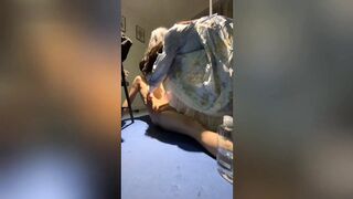 反差清純女調教男友 暴力足交強制射精 2