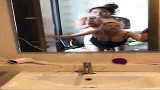 E奶肥臀反差妹 對話淫蕩 被紋身肥豬佬各種蹂躪-13