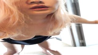 E奶肥臀反差妹 對話淫蕩 被紋身肥豬佬各種蹂躪-04