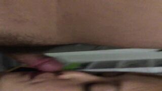 E奶肥臀反差妹 對話淫蕩 被紋身肥豬佬各種蹂躪-20